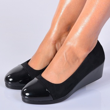 Pantofi Cu Platforma Kimora Negri - Need 4 Shoes