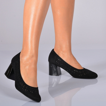 Pantofi Cu Toc Dama Carla 2 Negri- Need 4 Shoes
