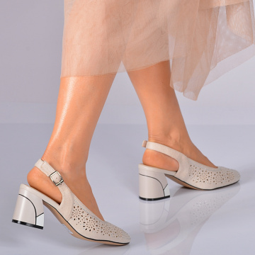 Pantofi Cu Toc Dama Despina 2 Bej- Need 4 Shoes