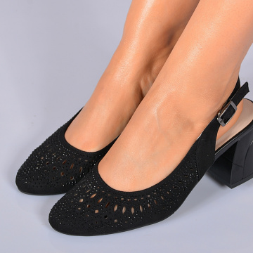Pantofi Cu Toc Dama Despina Negri- Need 4 Shoes