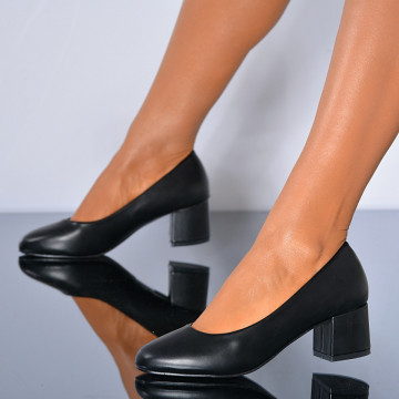 Pantofi Cu Toc Dama Klara 3 Negri - Need 4 Shoes