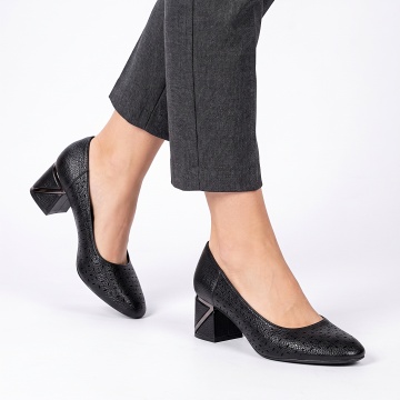 Pantofi Cu Toc Dama Loret 2 Negri