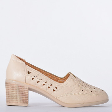 Pantofi Cu Toc Dama Olimpia 2 Bej - Need 4 Shoes
