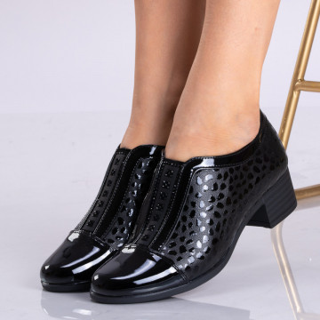 Pantofi Cu Toc Dama Orion Negri - Need 4 Shoes