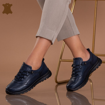 Pantofi Dama Piele Naturala Lesla Navy - Need 4 Shoes