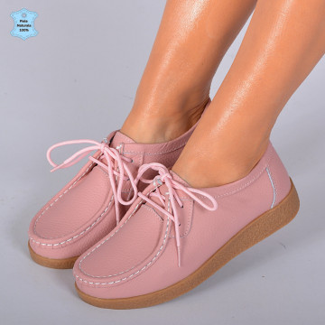 Pantofi Dama Piele Naturala Zora 3 Roz