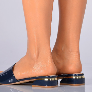 Papuci Cu Toc Paloma Navy- Need 4 Shoes