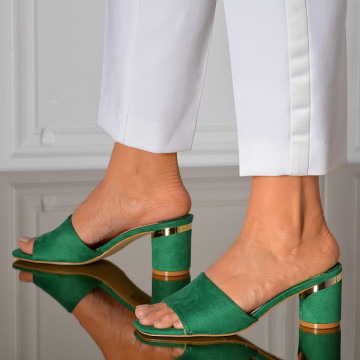 Papuci Cu Toc Penelopa Verzi- Need 4 Shoes