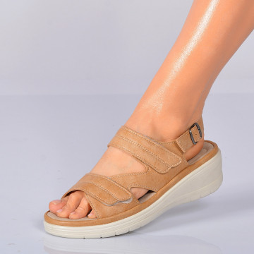Sandale Cu Platforma Cedra Kaki- Need 4 Shoes