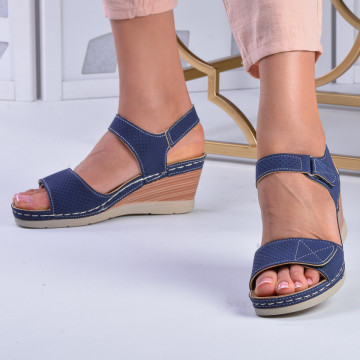 Sandale cu platforma Cici Blue - Need 4 Shoes