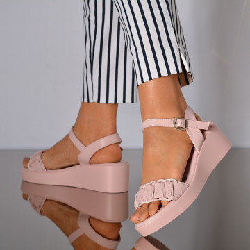 Sandale Cu Platforma Coryna Roz- Need 4 Shoes