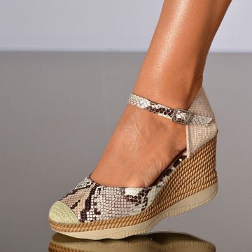 Sandale Cu Platforma Jolly Gri-NEED 4 SHOES