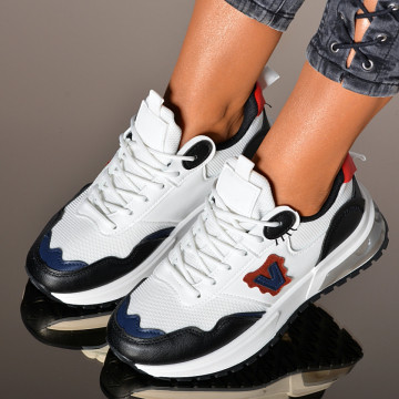 Adidasi Dama Ayda Alb/Negru- Need 4 Shoes