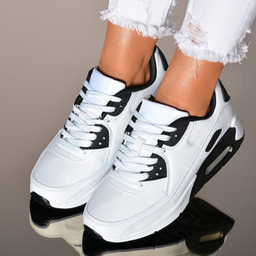 Adidasi Dama Devon Alb/Negru- Need 4 Shoes