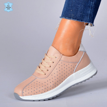 Adidasi Dama Piele Naturala Pamy Roz- Need 4 Shoes