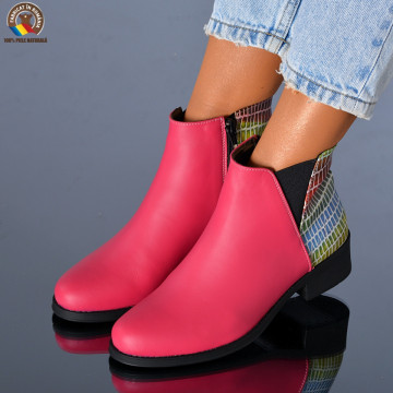 Botine Piele Naturala Mirela Fuchsia- Need 4 Shoes