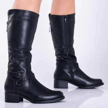 Cizme Dama Imblanite Amber 2 Negre - Need 4 Shoes