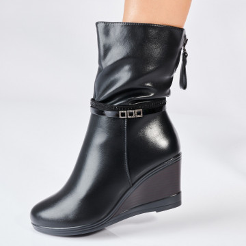 Cizme Dama Imblanite Anda Negre - Need 4 Shoes