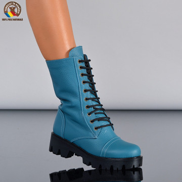 Cizme Dama Piele Naturala Maryn 2 Turcoaz- Need 4 Shoes