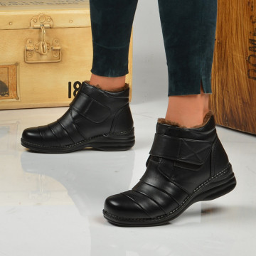 Ghete dama imblanite Aurora 3 Negre