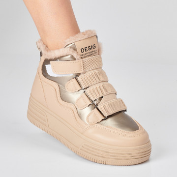 Ghete Dama Imblanite Mario Bej- Need 4 Shoes