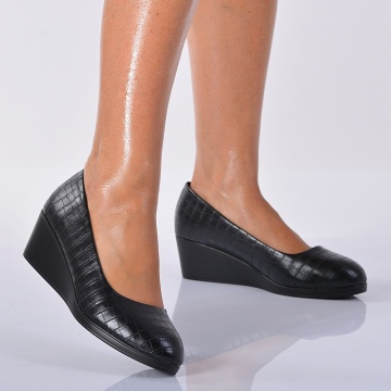Pantofi Cu Platforma Caliss Negri - Need 4 Shoes