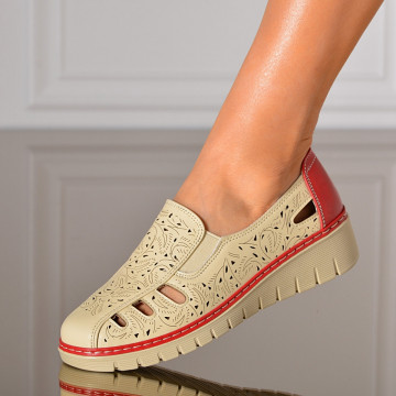Pantofi Cu Platforma Jana Bej- Need 4 Shoes