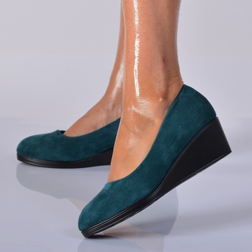 Pantofi Cu Platforma Tatiana Verzi- Need 4 Shoes