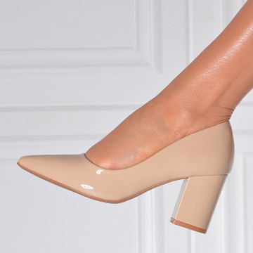 Pantofi Cu Toc Dama Anda 2 Bej- Need 4 Shoes