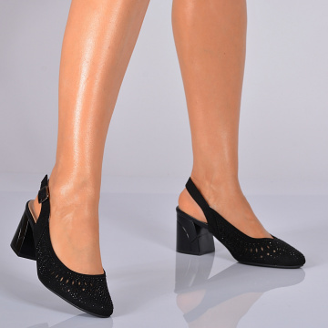 Pantofi Cu Toc Dama Despina Negri- Need 4 Shoes