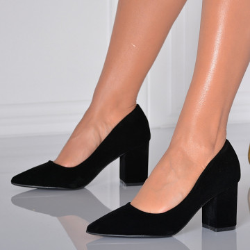 Pantofi Cu Toc Dama Drucila Negri - Need 4 Shoes