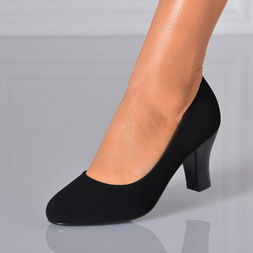 Pantofi Cu Toc Dama Floria 2 Negri- Need 4 Shoes