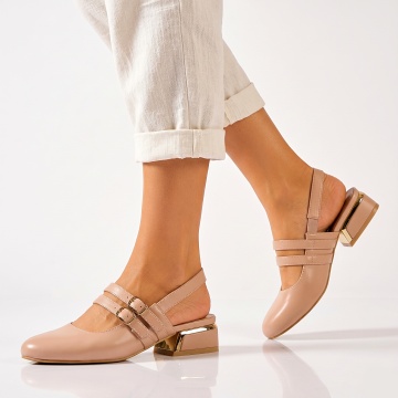 Pantofi Cu Toc Dama Kara Nude