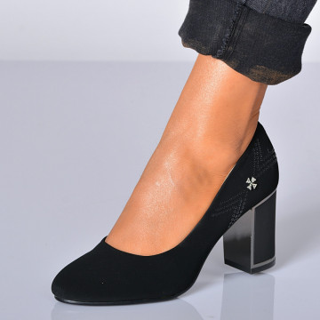 Pantofi Cu Toc Dama Malika Negri- Need 4 Shoes
