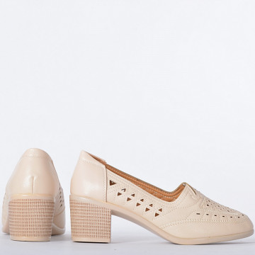 Pantofi Cu Toc Dama Olimpia 2 Bej - Need 4 Shoes