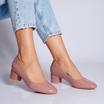 Pantofi Cu Toc Dama Priscila Roz