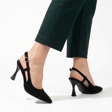 Pantofi Cu Toc Dama Soho Negri