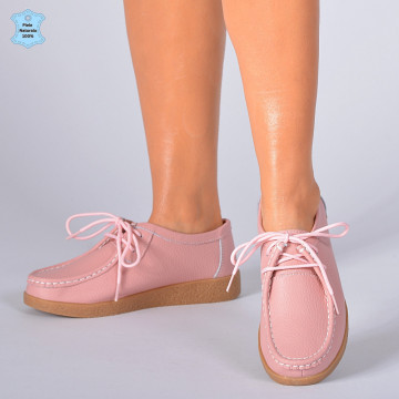 Pantofi Dama Piele Naturala Zora 3 Roz- Need 4 Shoes
