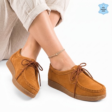 Pantofi Dama Piele Naturala Zora 6 Camel
