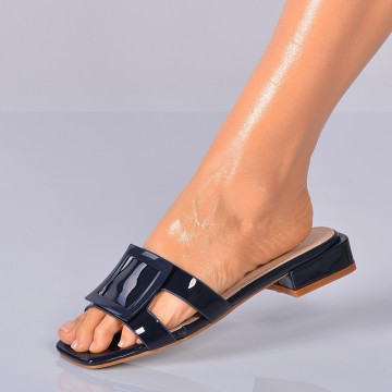 Papuci Cu Toc Abby Navy- Need 4 Shoes