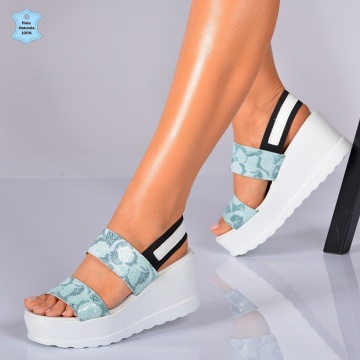 Sandale Piele Naturala Renata Verzi- Need 4 Shoes