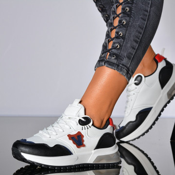 Adidasi Dama Ayda Alb/Negru- Need 4 Shoes