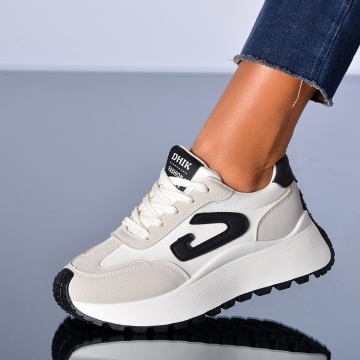 Adidasi Dama Indy Alb/Negru- Need 4 Shoes