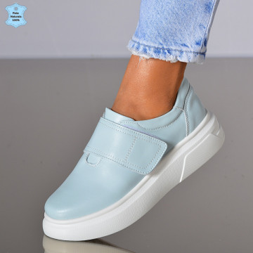  Adidasi Dama Piele Naturala Belen Albastri- Need 4 Shoes