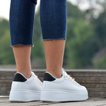 Adidasi Dama Reya Alb/Negru- Need 4 Shoes
