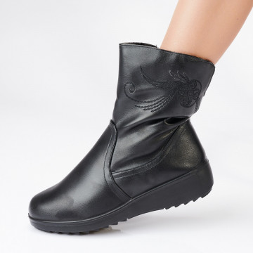 Cizme Dama Imblanite Aneta Negre - Need 4 Shoes