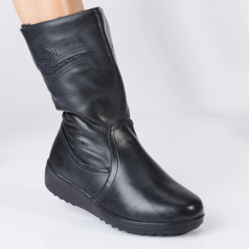 Cizme Dama Imblanite Berlinda Negre - Need 4 Shoes