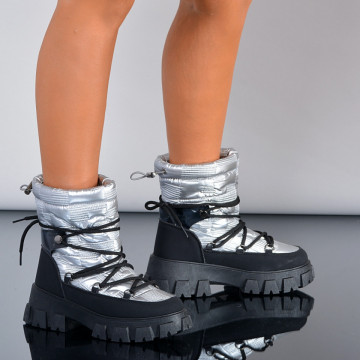 Cizme Dama Imblanite Moon Argintii- Need 4 Shoes