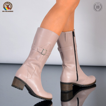 Cizme Dama Piele Naturala Issac Nude- Need 4 Shoes