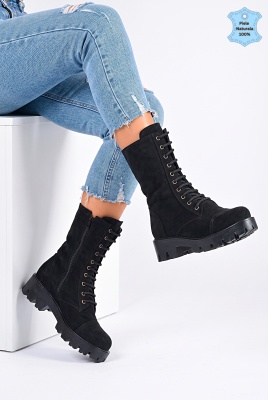 Cizme Dama Piele Naturala Maryn 3 Negre